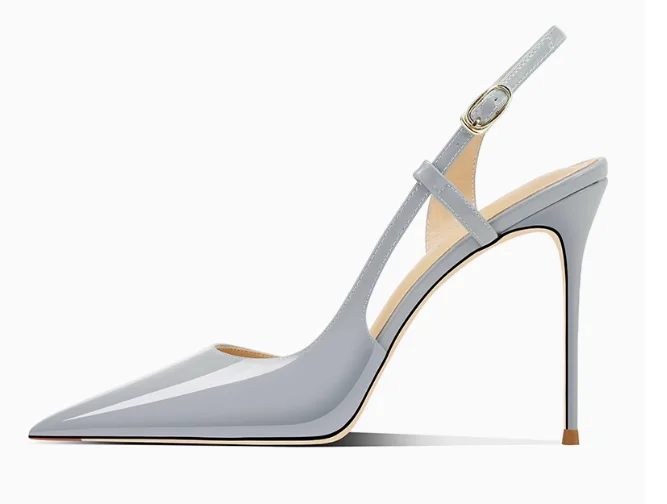 Sandales à talons hauts ajourés et à fuite latérale – Image 9