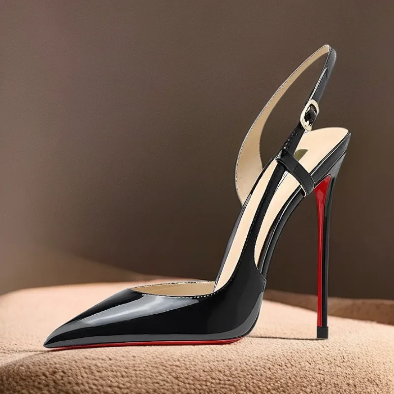 Sandales à talons hauts ajourés et à fuite latérale – Image 5