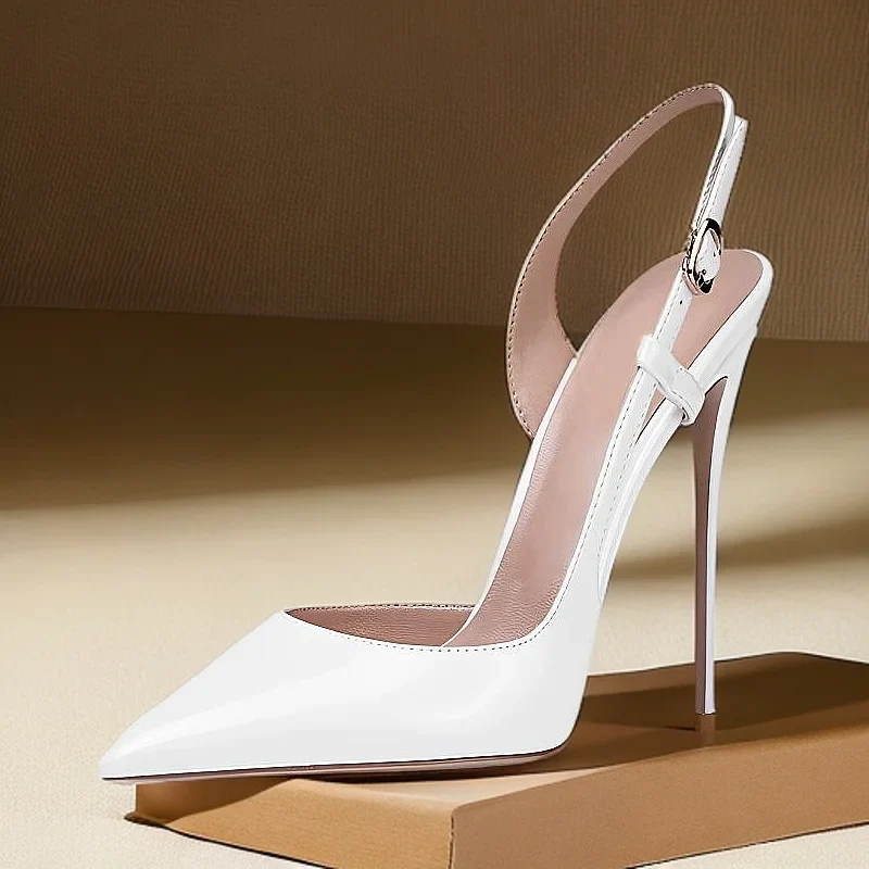 Sandales à talons hauts ajourés et à fuite latérale – Image 4