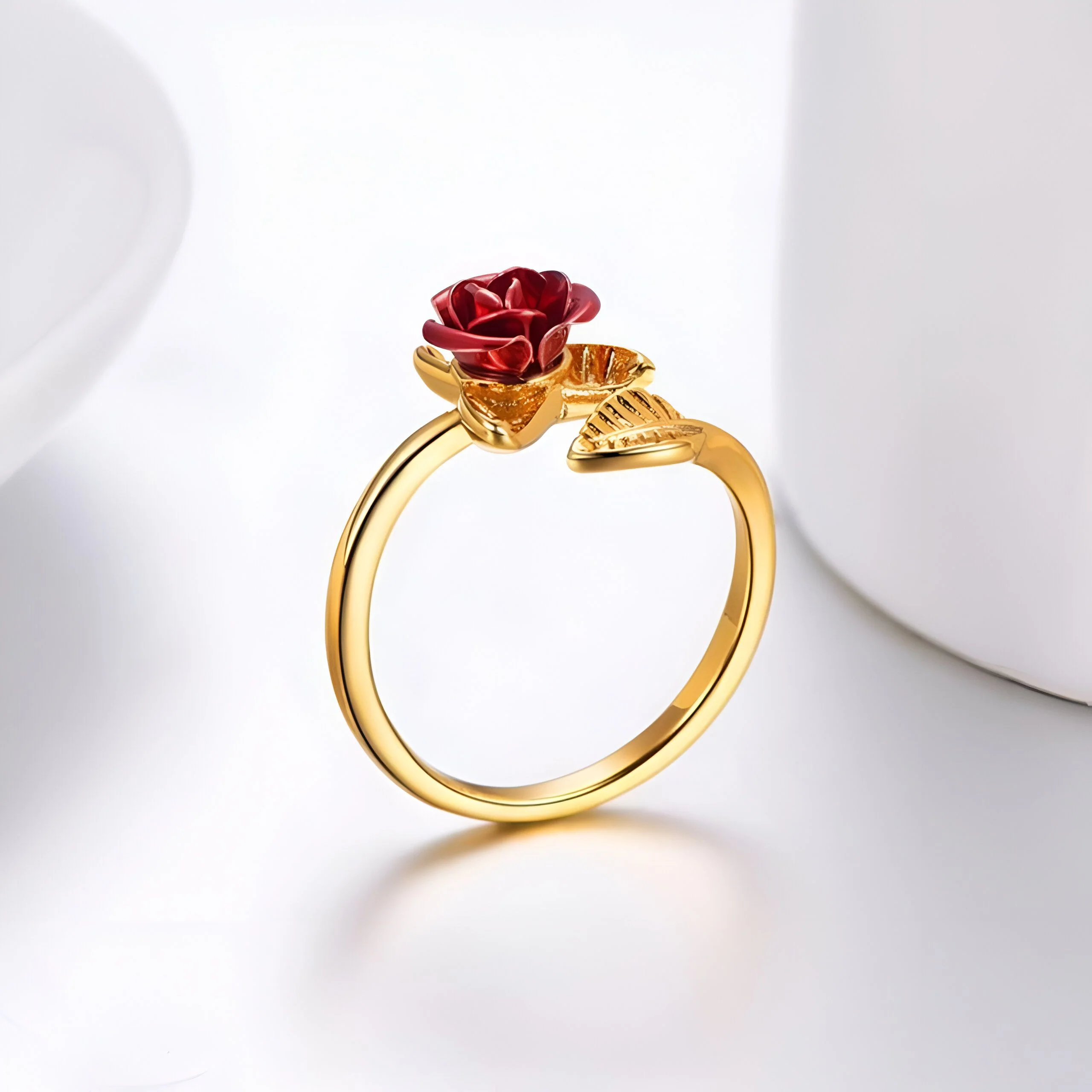 Bague Rose Or Ajustable Femme – Image 8