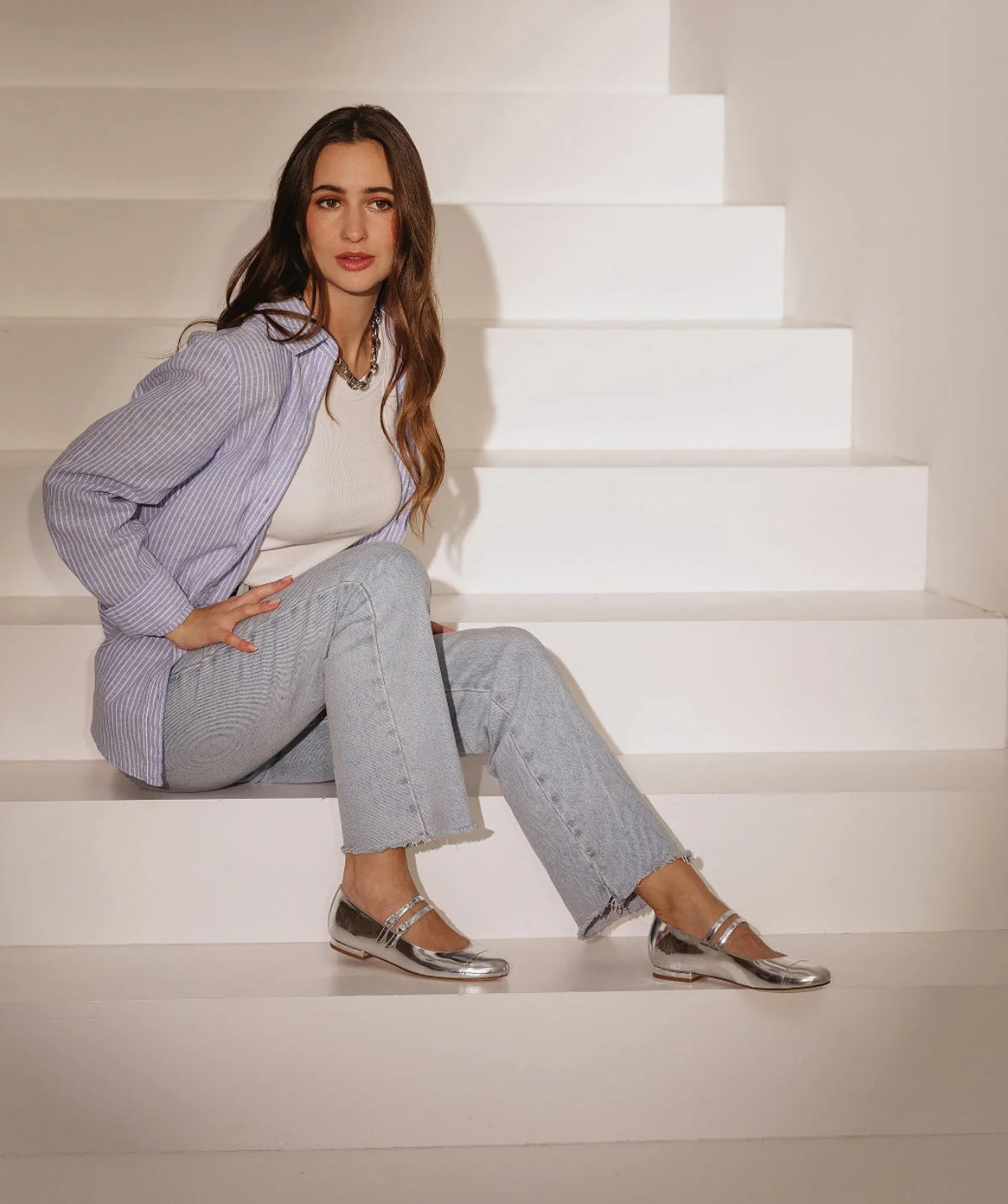 Ballerines MEREDITH Miroir Argent – Image 2