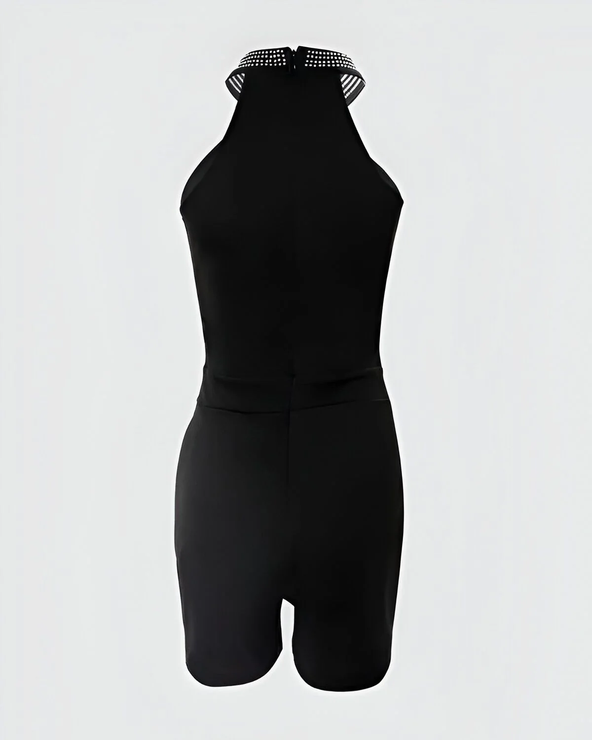 Barboteuse sans manches à licou décoré de strass – Image 5