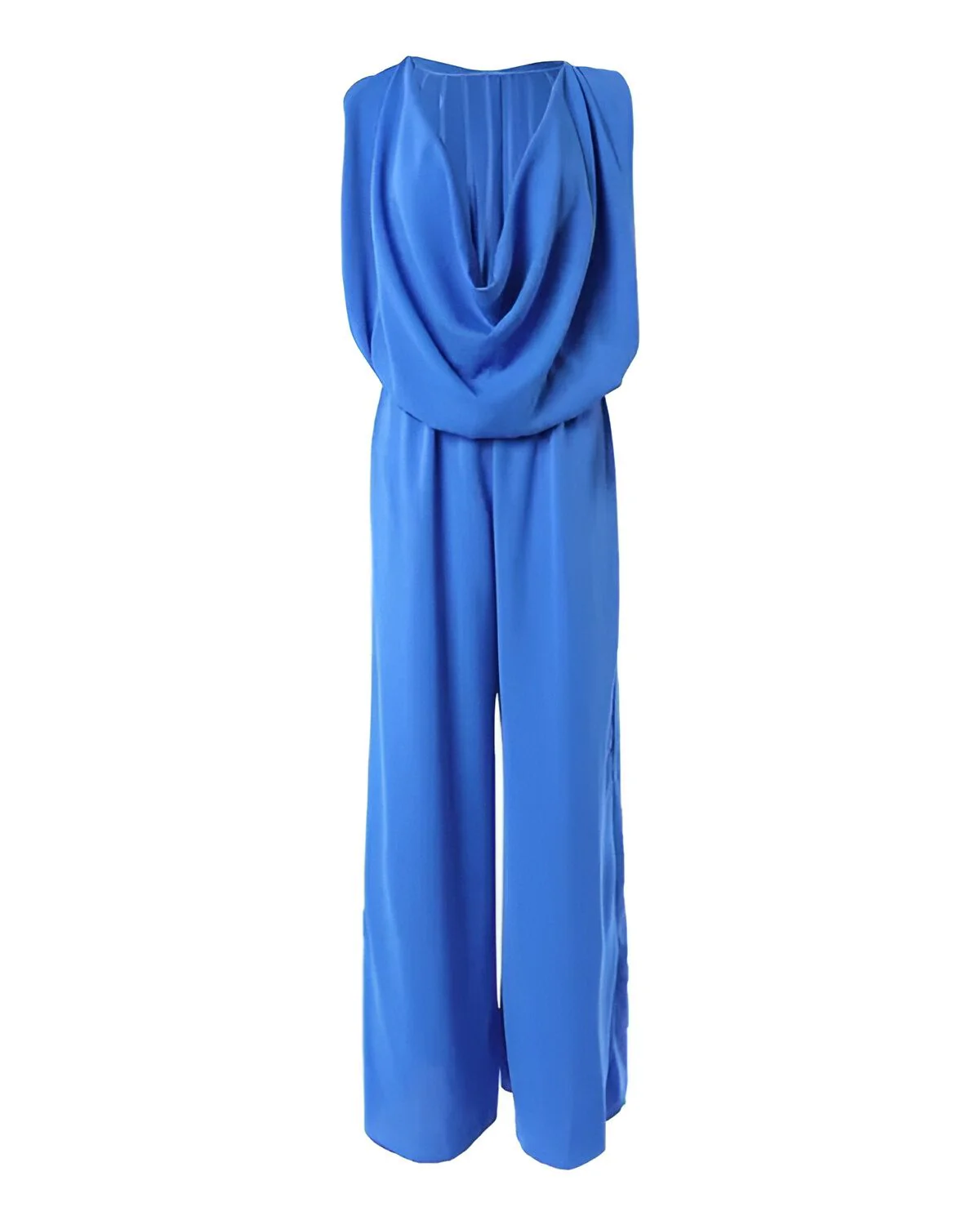 Combinaison taille haute dos nu drapée sans manches – Image 4