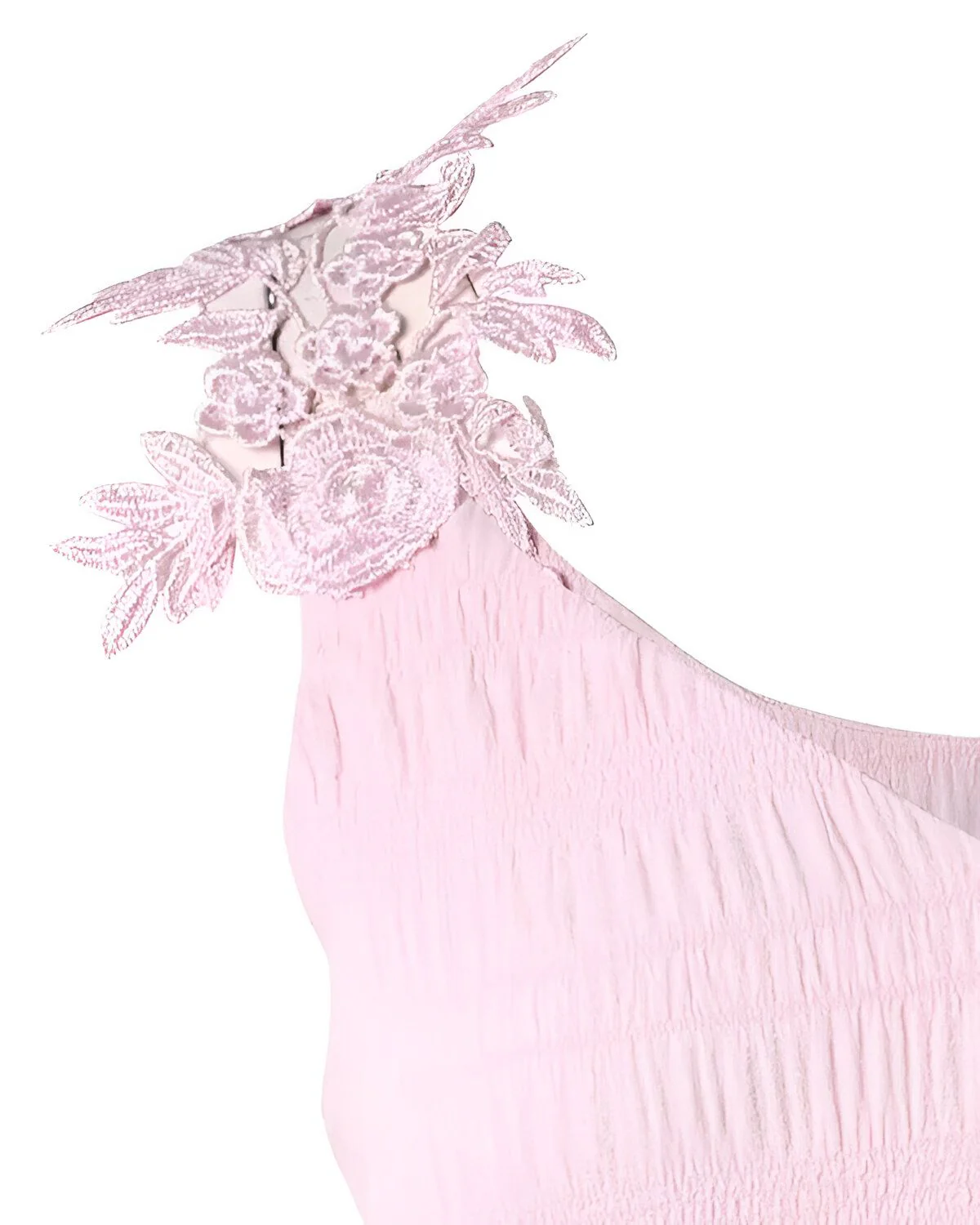 Débardeur décontracté texturé à col en V et patch en dentelle – Image 5