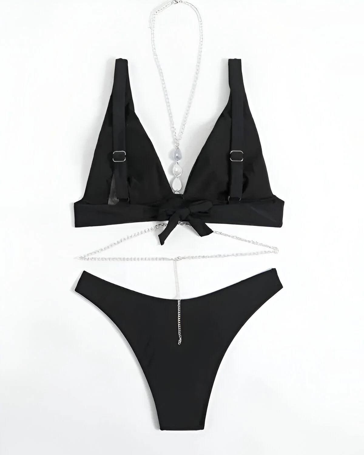 Ensemble de bikini licou à décor de chaîne – Image 5
